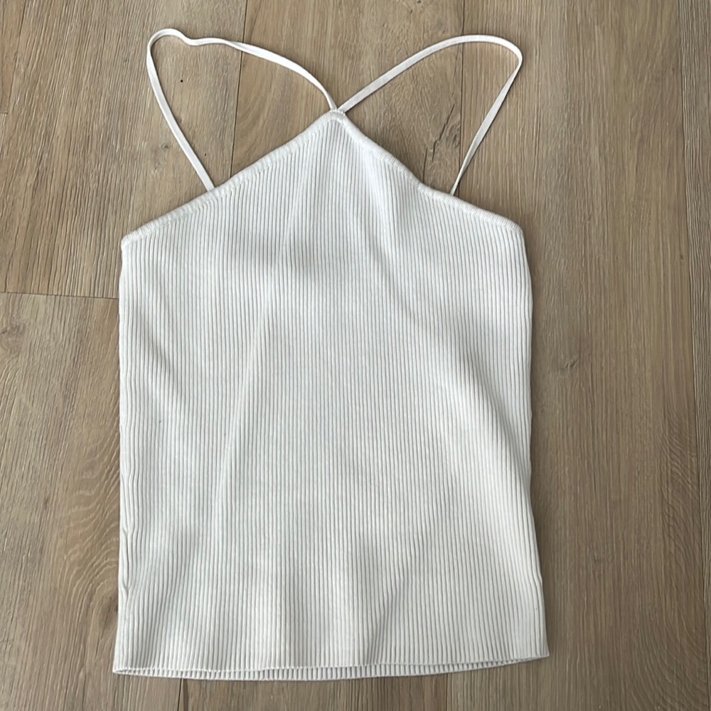 Zara Knit Criss-Cross Shirt
